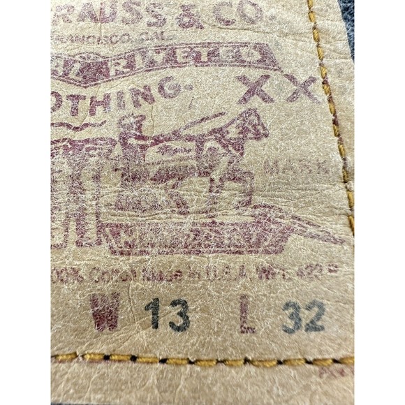 1980s USA Levi’s high‎ rise gray  Tapered Leg Jeans Fits 13x29 - Picture 4 of 8